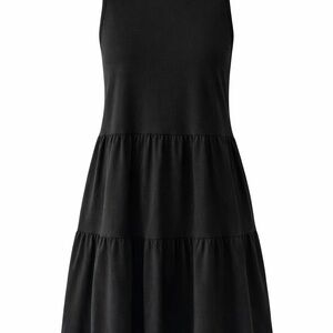 Chic Black Tiered Mini Dress